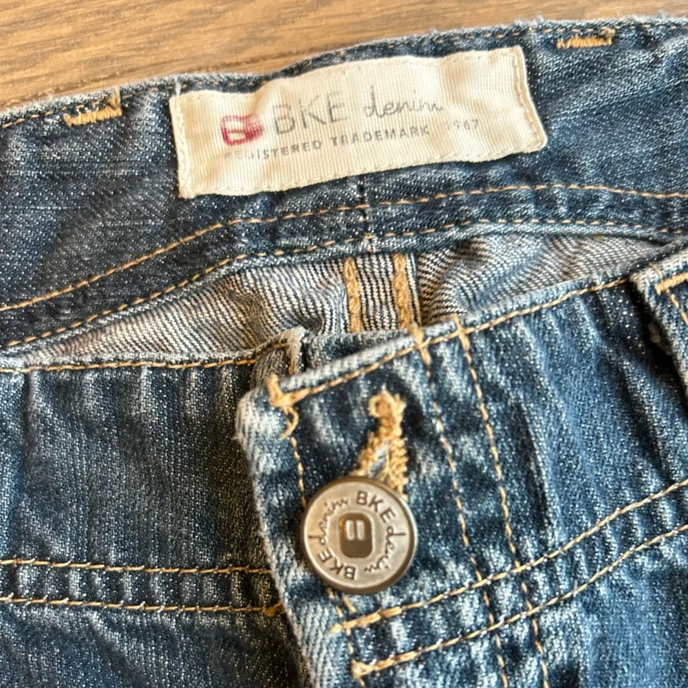 BKE Dark Blue Denim Long Shorts